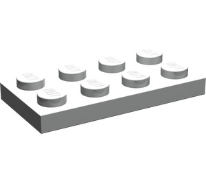 LEGO Parelmoer lichtgrijs Plaat 2 x 4 (3020)