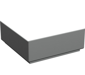 LEGO Pearl Light Gray Tile 1 x 1 with Groove (3070 / 30039)