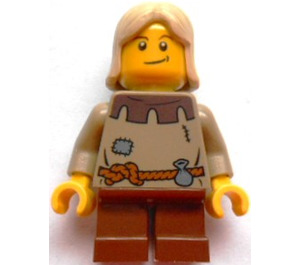 LEGO Peasant Child with Rope Belt Minifigure