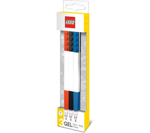 LEGO Pen Set - 3 Gel Pen Pack (Rood, Zwart, Blauw) (5005109)
