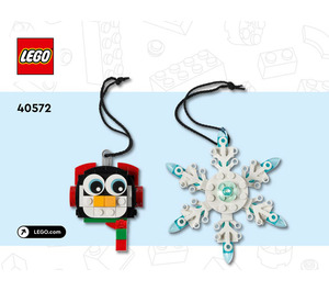 LEGO Penguin & Snowflake 40572 Instructions