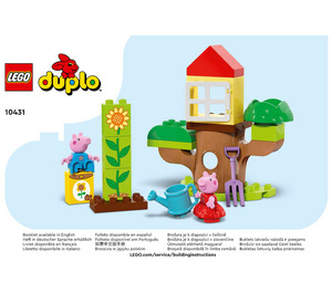 LEGO Peppa Pig Garden and Tree House Set 10431 Instructions