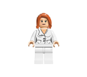 LEGO Pepper Potts jossa Valkoinen Puku Minihahmo