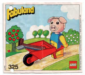 LEGO Percy Pig mit his Barrow 325-2 Instructions