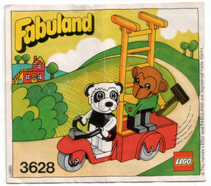 LEGO Perry Panda en Chester Chimp 3628 Instructions