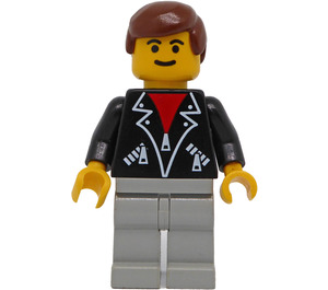 LEGO Person met Leather Jasje Minifiguur