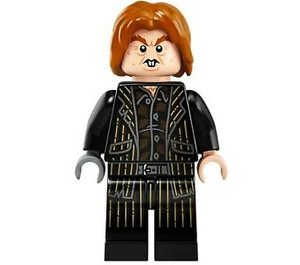 LEGO Peter Pettigrew с Черно Pinstripe Костюм Минифигурка