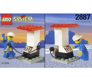 LEGO Petrol Station Attendant et Pump 2887