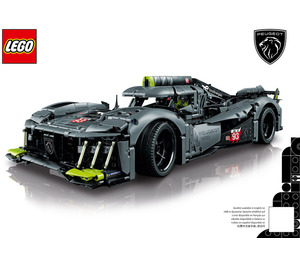 LEGO PEUGEOT 9X8 24H Le Mans Hybrid Hypercar 42156 Instructions