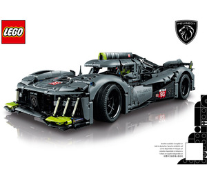 LEGO PEUGEOT 9X8 24H Le Mans Hybrid Hypercar 42156 Instructies