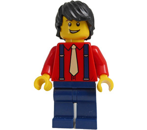 LEGO Pianist med Mørkerød Skjorte Minifigur