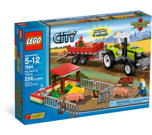 LEGO Pig Farm & Tractor Set 7684 Packaging