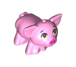 LEGO Pig with Brown Eyes and Short Eyebrows (105990)