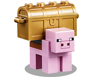 LEGO Pig with gold chest