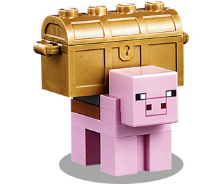 LEGO Pig met gold chest