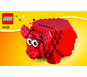 LEGO Piggy Coin Bank Set 40155 Instructions