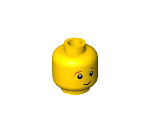 LEGO Piggy Guy Head, Crooked Smile (Recessed Solid Stud) (3626 / 18182)