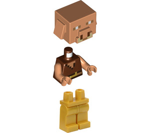 LEGO Piglin met gold leggings en boots minifiguur