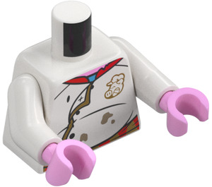 LEGO Pigsy - Blanco Chef Chaqueta, Negro Medium Piernas, Portable Kitchen Minifigura Torso (973 / 76382)