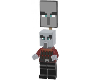 LEGO Pillager with Narrow Eyes with Banner Minifigure