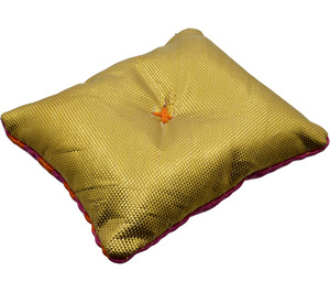 LEGO Pillow avec Orange et Magenta Rayures Modèle et Gold Chiffon (44619)