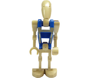 LEGO Pilot Battle Droid mit Blau Torso mit Beige Insignia und Gerader Arm Minifigur