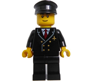 LEGO Piloto con Negro Sombrero Minifigura