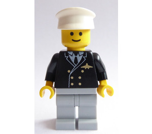 LEGO Pilot med Vit Hatt Minifigur