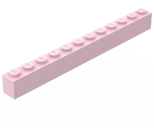 LEGO Rosa Backstein 1 x 12 (6112)