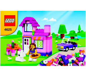 LEGO Pink Brick Box 4625 Instrucciones