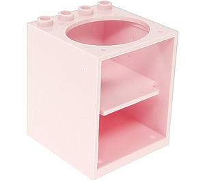 LEGO Roze Cabinet 4 x 4 x 4 met Sink Gat (6197)