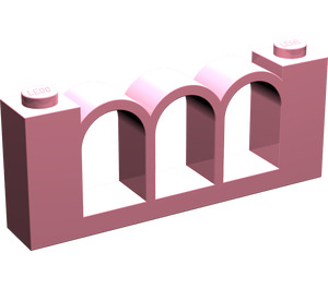 LEGO Pink Fence 1 x 6 x 2 (30077)