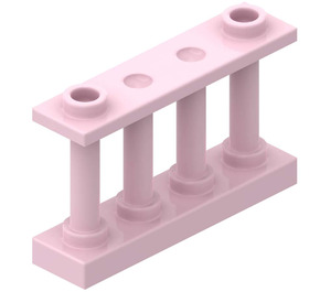 LEGO Rose Clôture Spindled 1 x 4 x 2 avec 2 tenons supérieurs (30055)