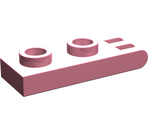 LEGO Rosa Scharnier Platte 1 x 2 mit 3 Finger und hohle Bolzen (4275)