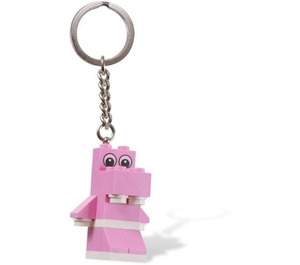 LEGO Pink Hippo Schlüssel Kette (850416)