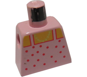 LEGO Rosa Rosa Parte superior Town Torso sin brazos (973)