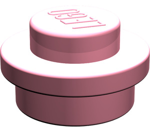 LEGO Pink Plate 1 x 1 Round