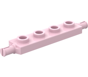 LEGO Pink Plate 1 x 4 with Wheel Holders (2926 / 42946)