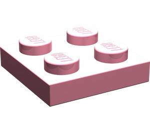 LEGO Roze Plaat 2 x 2 (3022 / 94148)