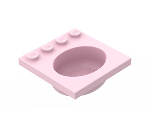 LEGO Pink Sink 4 x 4 Oval (6195)