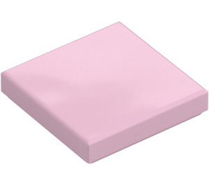 LEGO Rosa Tile 2 x 2 med Rille (3068 / 88409)