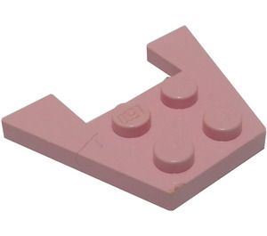 LEGO Rosa Cuña Placa 3 x 4 sin muescas de espiga (4859)