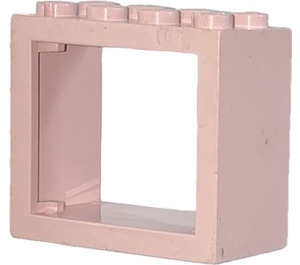 LEGO Pink Window 2 x 4 x 3 with Rounded Holes (4132)