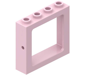 LEGO Rosa Fönsterkarm 1 x 4 x 3 Infällda knoppar (4033)