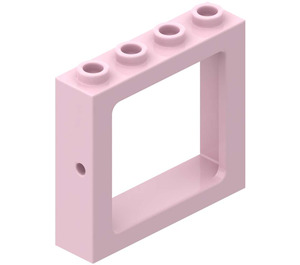 LEGO Roze Venster Kader 1 x 4 x 3 Verzonken Studs (4033)