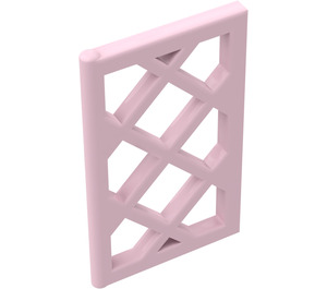 LEGO Pink Window Pane 1 x 2 x 3 Lattice (Unreinforced) (2529 / 60607)