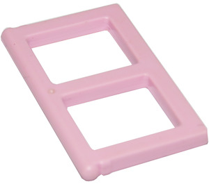 LEGO Pink Window Pane 1 x 2 x 3 without Thick Corners (3854)