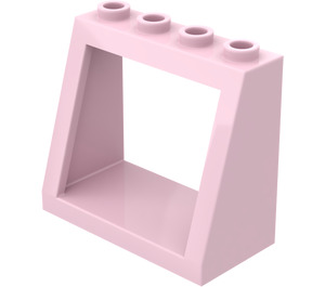 LEGO Rosa Windschutzscheibe 2 x 4 x 3 mit festen Noppen (2352)