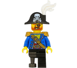 LEGO Piraat Kapitein Minifiguur