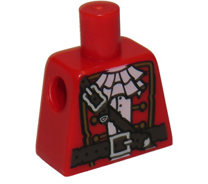 LEGO Piraat Kapitein Torso zonder armen (973)